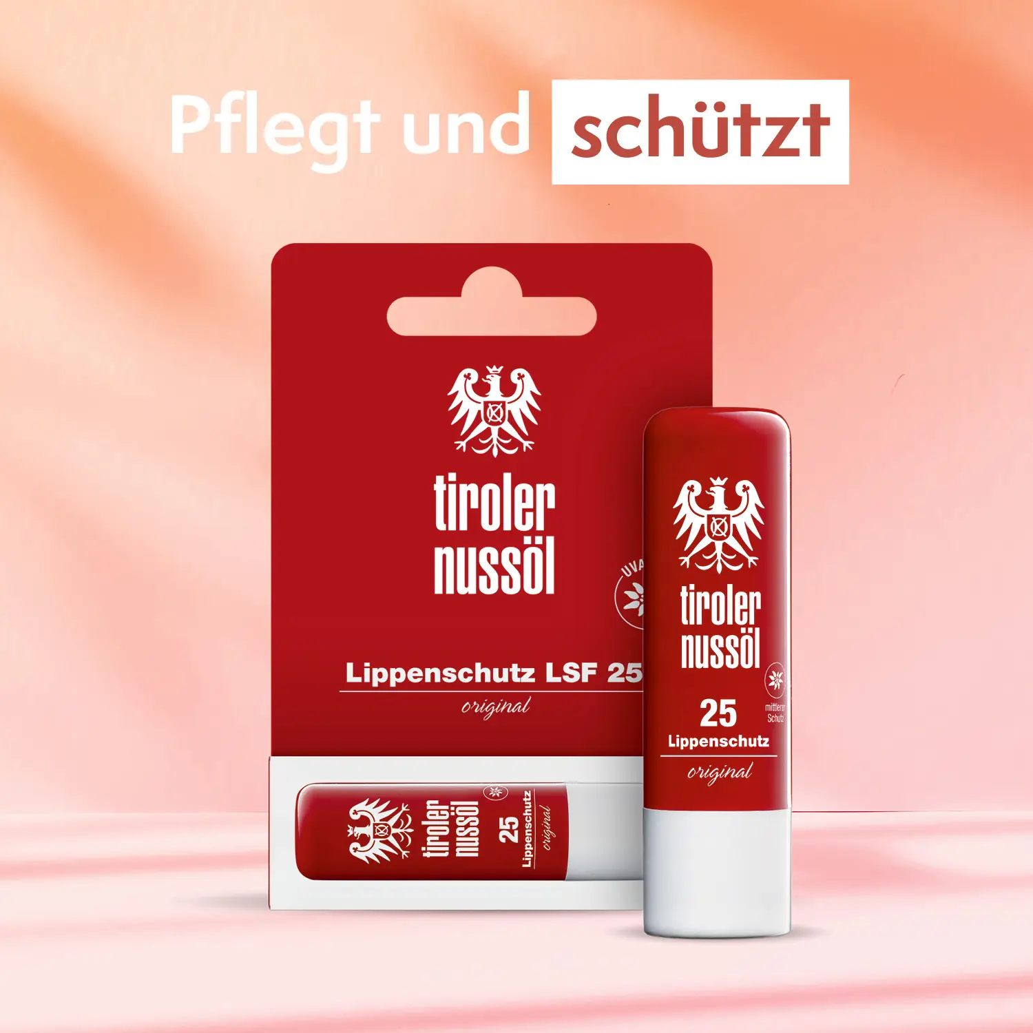  Tiroler Nussöl Original Lippenschutz Lichtschutzfaktor 25  – Pflegt und schützt