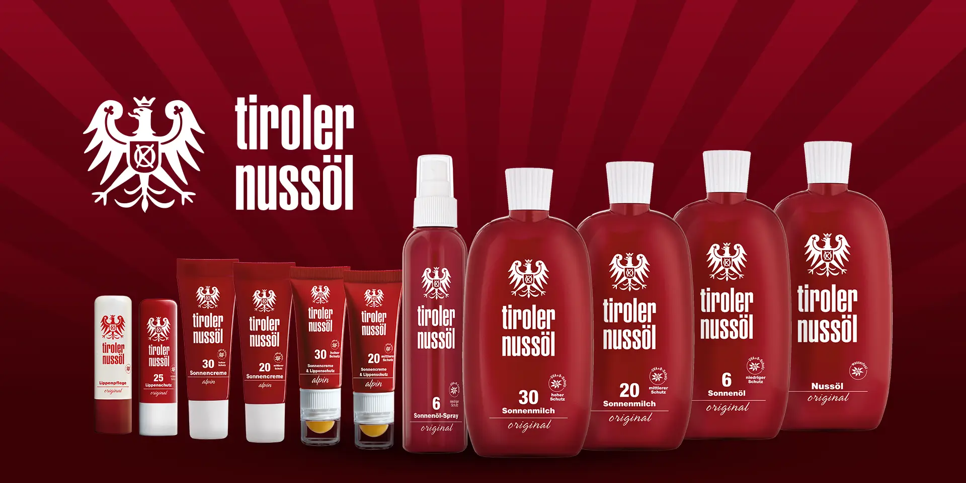 Produktsortiment von Tiroler Nussöl